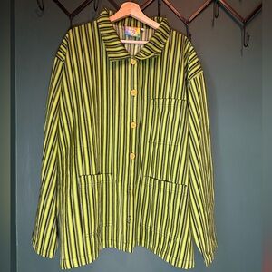 Big Bud Press Work Jacket Green Mono Stripes 3x